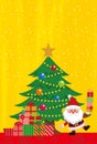 Christmas elements of golden background. Royalty Free Stock Photo